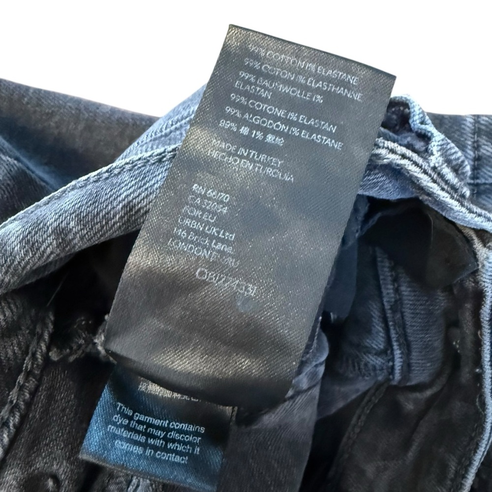 We the Free Faded Black Straight Leg Jeans with Distressed Details size 30 - Picture 4 of 8
